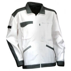 Blouson De Travail Peintre Plaquiste Blanc Enduit LMA