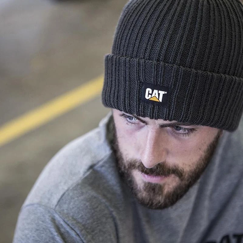 CATerpillar Bonnet Tricoté Homme C-443 Avec Logo CAT 2 CATerpillar Bonnet Tricoté Homme C-443 Avec Logo CAT – Image 2