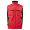 Gilet De Travail Bodywarmer Ete 5706 Projob Rouge Ou Beige
