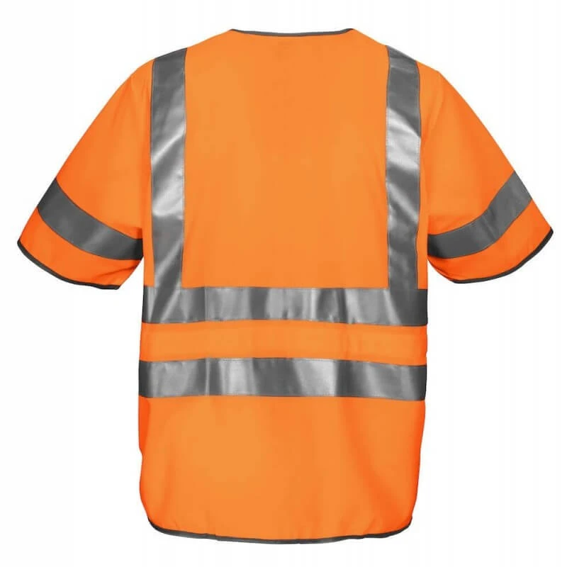 Gilet Haute Visibilité Manches Courtes Classe 3 Projob 6707 Orange 2 Gilet Haute Visibilité Manches Courtes Classe 3 Projob 6707 Orange – Image 2