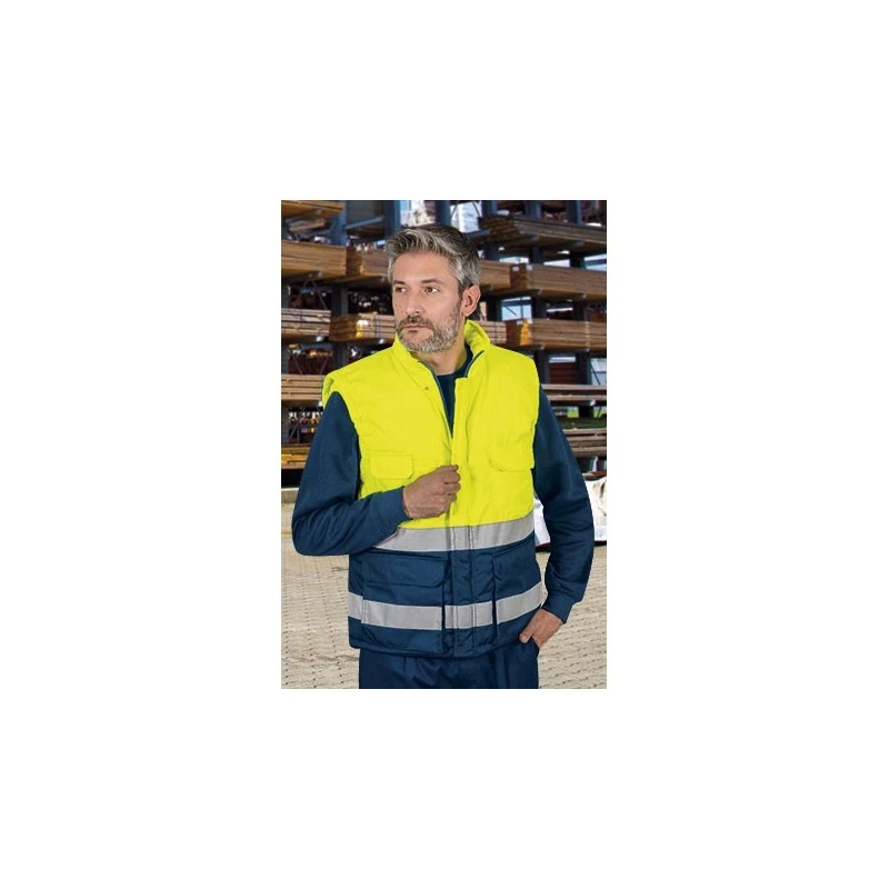 Gilet Sans Manche Haute Visibilité Bergen Valento 2 Gilet Sans Manche Haute Visibilité Bergen Valento – Image 2