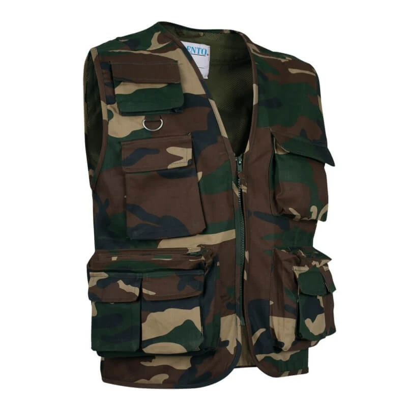 Gilet Sans Manches Bodywarmer Safari Camouflage 1 Gilet Sans Manches Bodywarmer Safari Camouflage
