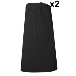 Lot De 2 Tabliers De Cuisinier Rectangle 90 X 100 Cm Siphon LMA