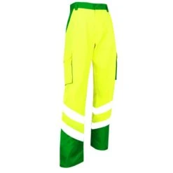 Pantalon De Haute Visibilité Balise EN ISO 20471 Vert Jaune
