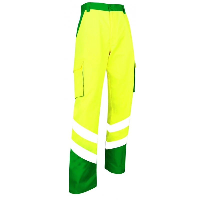Pantalon De Haute Visibilité Balise EN ISO 20471 Vert Jaune 1 Pantalon De Haute Visibilité Balise EN ISO 20471 Vert Jaune