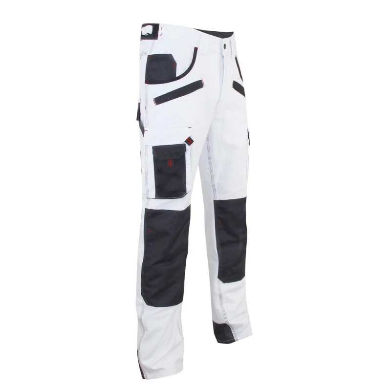 Pantalon De Travail Blanc Avec Poches Genoux Aerosol LMA 1 Pantalon De Travail Blanc Avec Poches Genoux Aerosol LMA