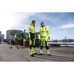 Pantalon Haute Visibilité Classe 2 Résistant 6506 Projob Jaune -Travail Vêtements Magasin pantalon haute visibilite classe 2 resistant 6506 projob jaune 3