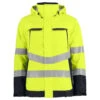 Parka De Haute Visibilité Impermeable 6441 Projob Jaune Fluo
