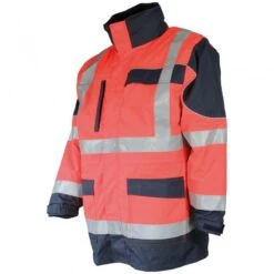 Travail Vêtements Magasin 16 Parka Haute Visibilite 4 En 1 Pluie Et Froid Sononyl DMD