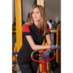 Polo Bicolore Femme Manches Courtes Prime Printer -Travail Vêtements Magasin polo bicolore femme manches courtes prime printer 2