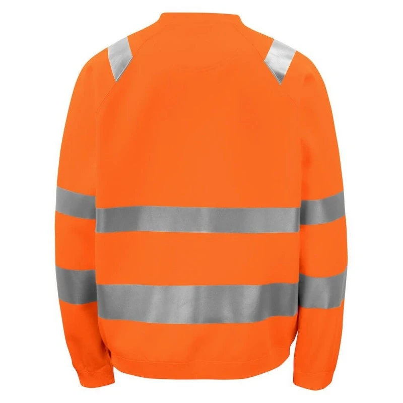 Sweat Haute Visibilite Col Rond 6106 Projob Orange Fluo 2 Sweat Haute Visibilite Col Rond 6106 Projob Orange Fluo – Image 2