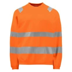 Sweat Haute Visibilite Col Rond 6106 Projob Orange Fluo