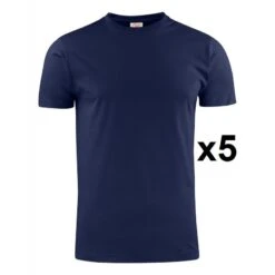 Tee Shirt Manches Courtes Marine Heavy RSX Lot De 5