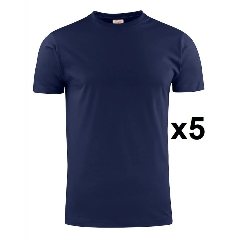 Tee Shirt Manches Courtes Marine Heavy RSX Lot De 5 1 Tee Shirt Manches Courtes Marine Heavy RSX Lot De 5