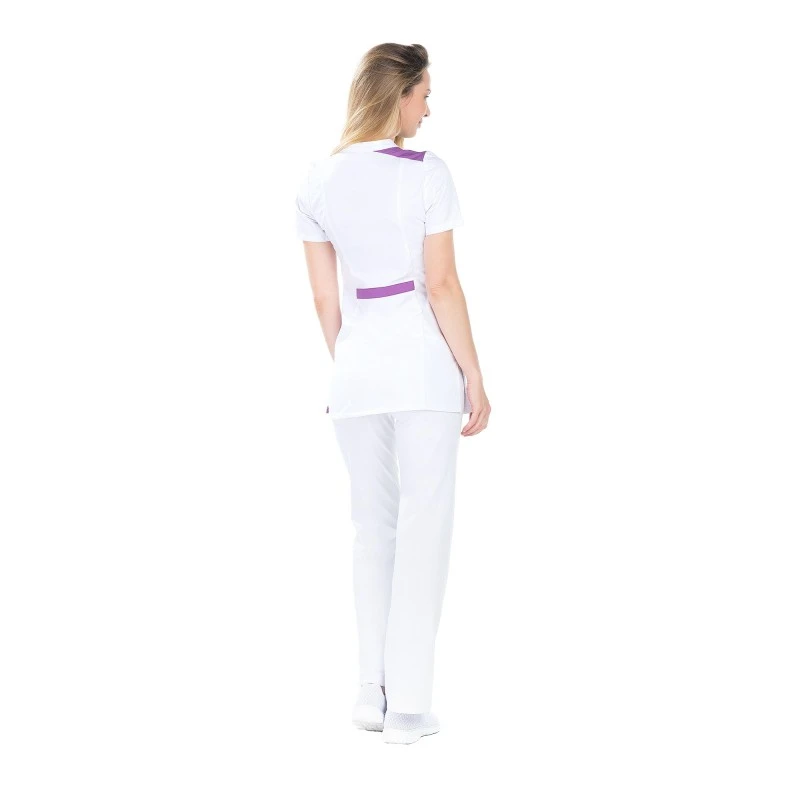 Tunique Femme Manches Courtes Coupe Ajustée Morgane Lotus 2 Tunique Femme Manches Courtes Coupe Ajustée Morgane Lotus – Image 2