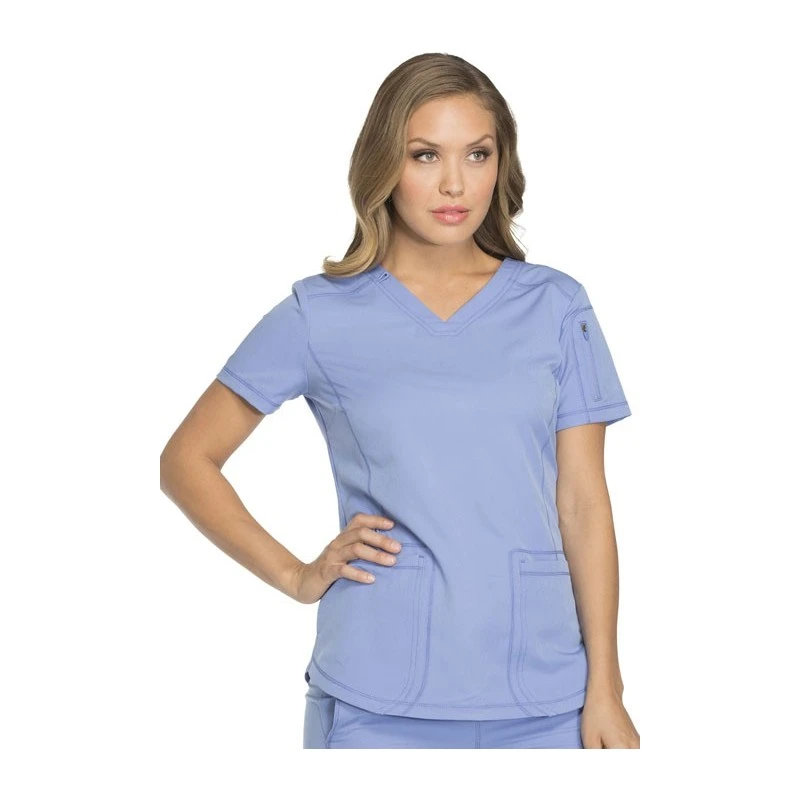 Tunique Médicale Femme Moderne Bleu Ciel Dickies 3 Tunique Médicale Femme Moderne Bleu Ciel Dickies – Image 3