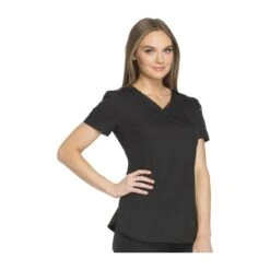 Tunique Médicale Femme Moderne Noir Dickies -Travail Vêtements Magasin tunique medicale femme moderne noir dickies 1 2