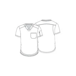 Tunique Médicale Homme Moderne Gris Dickies -Travail Vêtements Magasin tunique medicale homme moderne gris dickies 1 1