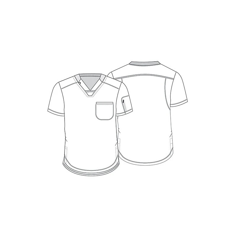 Tunique Médicale Homme Moderne Noir Dickies 3 Tunique Médicale Homme Moderne Noir Dickies – Image 3