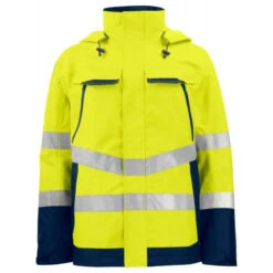 Travail Vêtements Magasin 24 Veste Softshell De Haute Visibilité Légère 6440 Projob Jaune Fluo