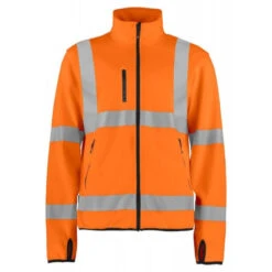 Travail Vêtements Magasin 22 Veste Softshell Haute Visibilité Légère 6105 Projob Orange Fluo