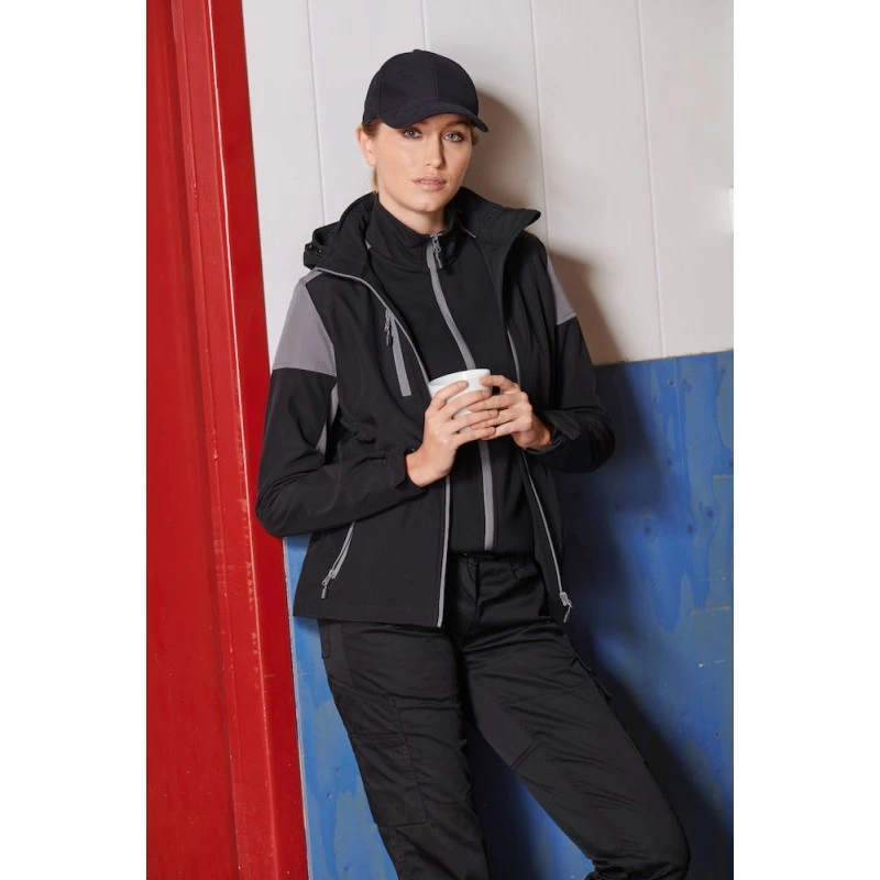 Veste Softshell Impermeable Femme Bicolore Prime Printer 3 Veste Softshell Impermeable Femme Bicolore Prime Printer – Image 3